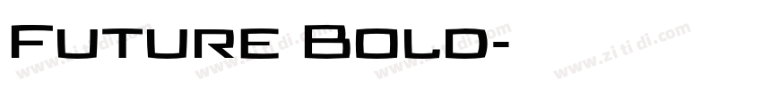 Future Bold字体转换